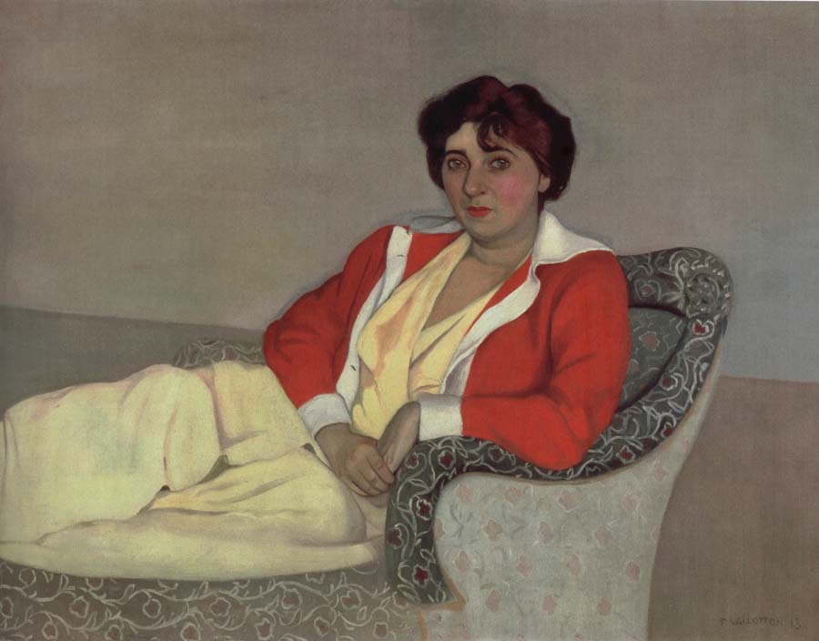 Felix Vallotton The Red Cardigan